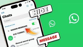How To Hide WhatsApp Message Conversations on iPhone  Hide WhatsApp chats