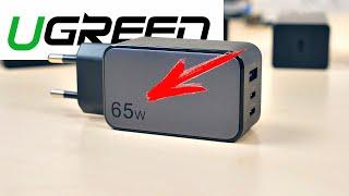  МАЛЕНЬКИЙ НО МОЩНЫЙ ЗАРЯДНИК Ugreen GAN 65W  PD3.0 QC4.0 Huawei SCP Samsung AFC Apple Iphone