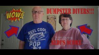 Aldis Haul Dumpster Diving doesnt disappoint Free Food Saved Not Wasted #frugal #dumpsterdiving