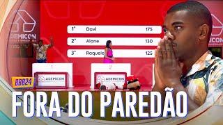 DAVI ESCAPA DO PAREDÃO NA PROVA BATE E VOLTA E COMEMORA   BBB 24