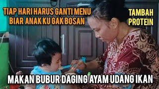 GAYA MYSHA MAKAN BUBUR DAGING