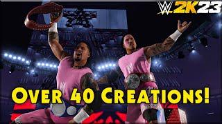 WWE 2K23 OVER 40 CREATIONS WITH HIDDEN STUFF TO DOWNLOAD NOW