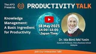 Knowledge Management A Basic Ingredient for Productivity