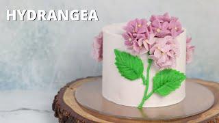 How to make a 3D Buttercream Hydrangea cake   Cake Decorating For Beginners 