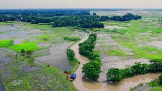 Wetland Village Beauty ll Free stock footage l Free 4k Drone Video no Copyright Hakaluki