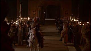 El Rey Joffrey Baratheon reparte recompensas a sus súbditos  Juego de Tronos