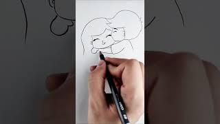 Special drawing for Mothers Day Pencil drawing tutorials step by step