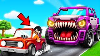 Eating CARS To Become MEGACAR in Roblox 