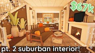 *PART 2* Bloxburg Autumn Suburban House Interior