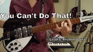 The Beatles- You Cant Do That Lead and Rhythm Guitar Cover On Rickenbacker 325c64 and 36012c63