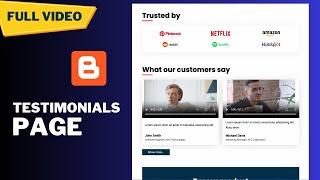 FULL VIDEO Design Responsive Testimonials Page Using HTML CSS & JavaScript