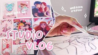  Studio vlog  a week in my life as a webtoon creator