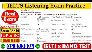 IELTS LISTENING PRACTICE TEST 2024 WITH ANSWERS  04.07.2024