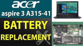 How to Replace the Battery for Acer Aspire 3 A315-41-R7WT Laptop  Step by Step