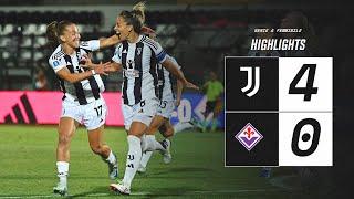 HIGHLIGHTS SERIE A  Juventus Women 4-0 Fiorentina  Vangsgaards Stunning Goal