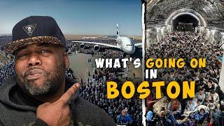 MIGRANT CRISIS IN BOSTON HAS TURNED INTO A Untenable situation  LOCALS REVOLT