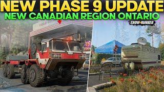 New Huge Phase 9 Update Out New Huge Canadian Region in SnowRunner Everything You Need to know