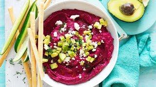 Quick avocado beetroot dip