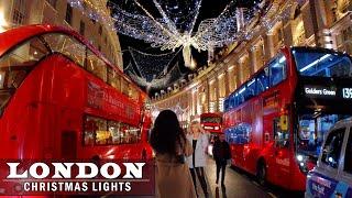 London Christmas Walk-Oxford Street Regent Street Christmas Lights 2021 London Night Walking Tour