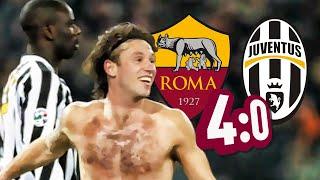 Roma - Juventus 4-0 Season 20032004 #cassano #asroma #totti #zebina #chivu #dacour #juventus