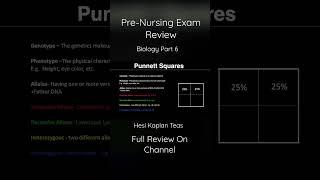 Pre-Nursing Exam Review Biology Part 6