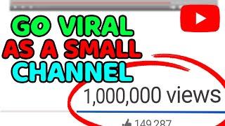 Small Channels.. DO THIS to GO VIRAL on YouTube Shorts HOW TO GO VIRAL ON YOUTUBE