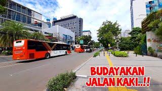 Trotoar Lebar Tapi Tidak ada yang jalan Kaki.. Walking Around JakartaGondangdia Station To Sarinah