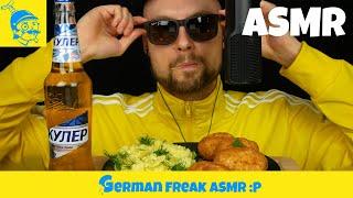 Gopnik eats CHICKEN KIEV ASMR ACMP  Comedy