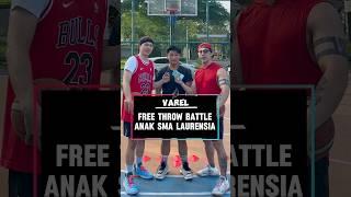 Varel dapet Rp100.000 karena menang free throw battle #basketball #freethrow #challenge