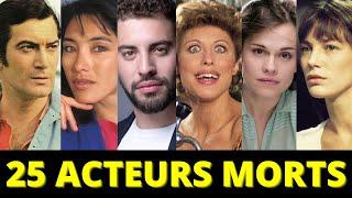 25 ACTEURS FRANÇAIS DÉCÉDÉS AU COURS DE LA DERNIÈRE ANNÉE