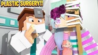 LEAH gets a NEW FACE with PLASTIC SURGERY... Minecraft