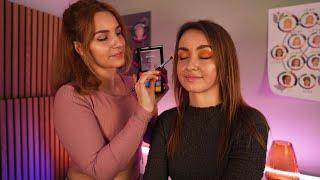 ASMR Perfectionist does Bright and COLORFUL Makeup Application  soft-spoken real person asmr