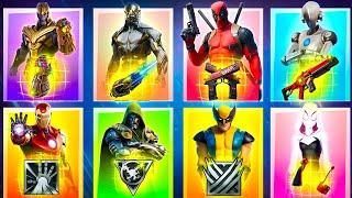 Evolution of All MARVEL Bosses Henchmen & Mythic Weapons in Fortnite 2019 - 2023