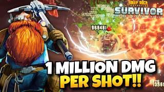 GAME BREAKING 1 Million Damage Per Shot  Deep Rock Galactic Survivor