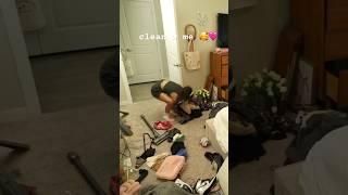 clean w me 🩷 full video on my yt  #messyroom #shorts #cleanroom #cleaningmotivation