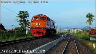 Kereta Api Divre 4 Tanjung Karang Vol 5  Lok CC201 83 42R lagi jalan sendirian dipagi hari #CC201