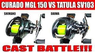 SHIMANO CURADO MGL 150 VS DAIWA TATULA SV 103 CAST BATTLE The most EVENLY matched battle yet
