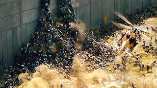 Zombie Attack in Jerusalem that wall wasnt high enough...  World War Z  CLIP