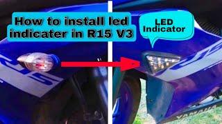 How to Install LED Indicator in R15 V3  LED Indicator #r15 #v3  #upcoming #vlogs  #indicators