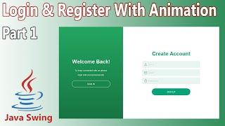 Java Swing UI Design - Login And Register