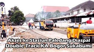 Akses ke Statsiun Paledang Diaspal - Double Track KA Bogor Sukabumi