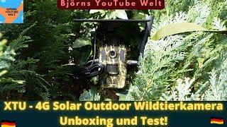 XTU 4G LTE Solar Wildtierkamera - Ohne Strom mit Akku und Mobile Daten in der Natur verwenden