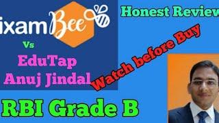 RBI Grade B Course Review ixambee 2023 vs Edutap vs Anuj Jindal Best RBI grade B course #selfstudy