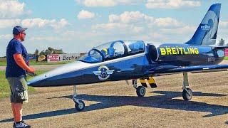 82KG XXXL L-39 ALBATROS RC TURBINE JET SHOW FLIGHT DEMONSTRATION