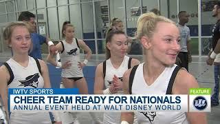 IOWA WESTERN CHEER TEAM READY FOR NATIONALS     11123