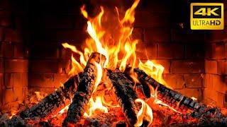  The Best Burning Fireplace 12 HOURS with Crackling Fire Sounds and Crackling Logs. Fireplace 4K
