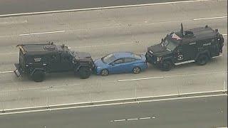 91 Freeway closed in Southern California amid standoff involving police SWAT team suspect
