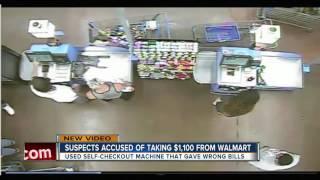 Group of eight scams Walmart after self-checkout register error