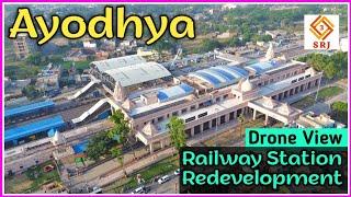 Indias New Ayodhya Dham Railway Station  Ayodhya Railway Station Redevelopment Project  Drone SRJ