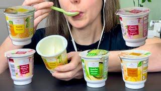 Yogurt ASMR MUKBANG  Whispering Eating Sounds